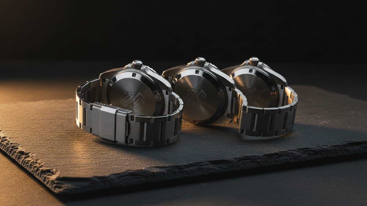 Pre-owned Rolex on a dealer's display tray