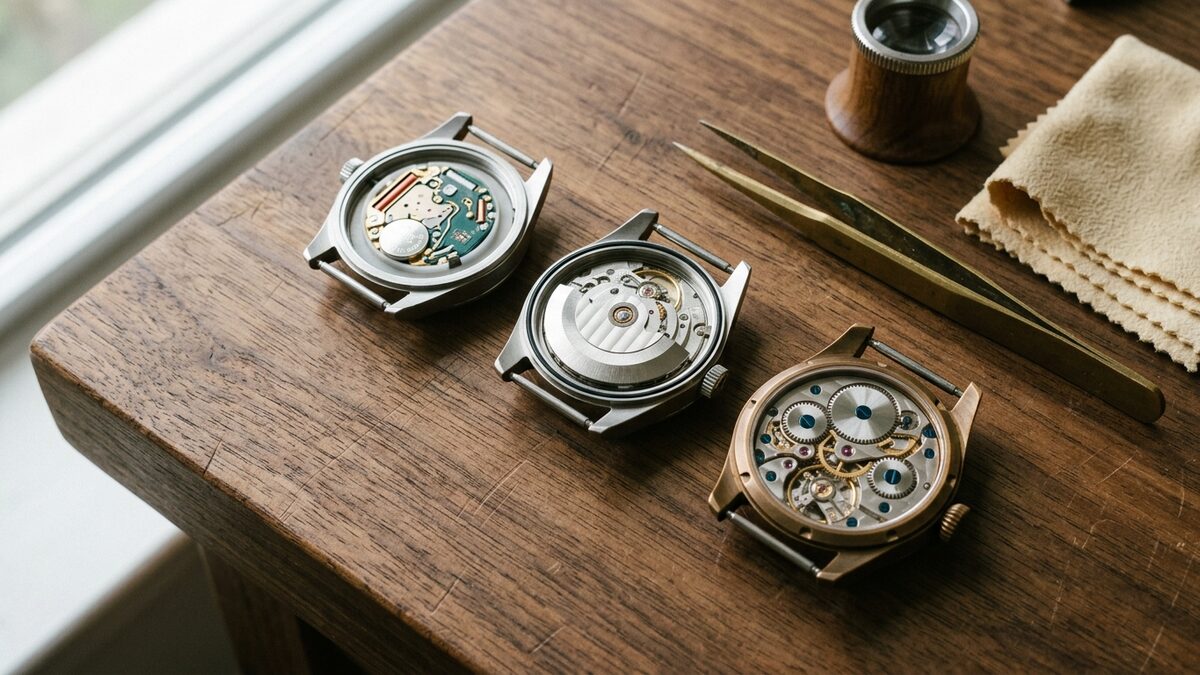 Watch Movement Types Explained: Quartz, Automatic, and Manual